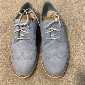 Cole Haan blue suede sneakers